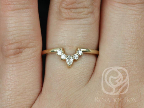 Ready to Ship Liza 1.0 14kt ROSE Gold Diamond Nesting Ring - Rosados Box