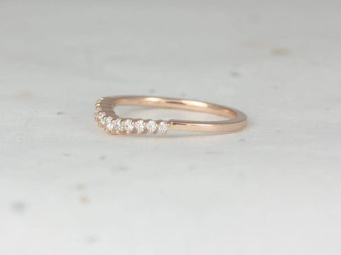 Melissa 14kt Gold Diamonds Tiara Nesting Ring - Rosados Box