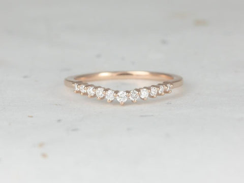 Melissa 14kt Gold Diamonds Tiara Nesting Ring - Rosados Box