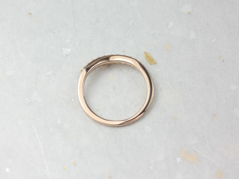 Ready to Ship Marie 14kt WHITE Gold Diamonds Tiara Crown Nesting Ring - Rosados Box