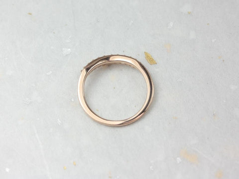 Ready to Ship Marie 14kt Rose Gold Diamonds Tiara Crown Nesting Ring - Rosados Box