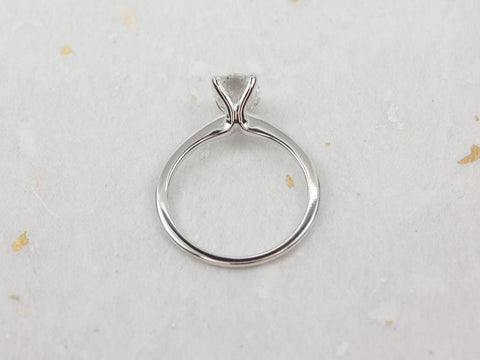 1.50ct Skinny Rhonda 14kt Gold Moissanite Dainty Oval Solitaire Ring - Rosados Box