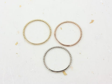 Ultra Petite Buddha Beads 14kt Gold Ring,Dainty Bead Ring,Petite Gold Ring,Gold Wedding Ring,Layering Jewelry,Gift For Her,Midi Ring