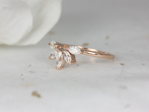 Cardi 14kt Marquise Moissanite Nesting Ring - Rosados Box