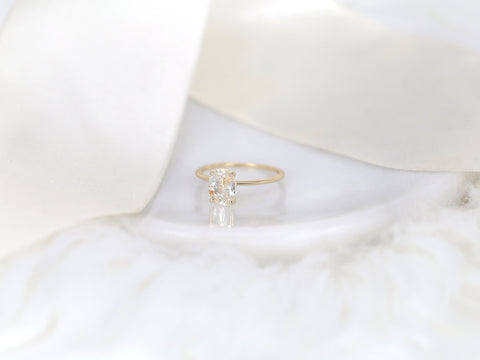 1.63ct Ready to Ship Layla 14kt Gold Cosmic Galaxy Sapphire Oval Solitaire Ring - Rosados Box