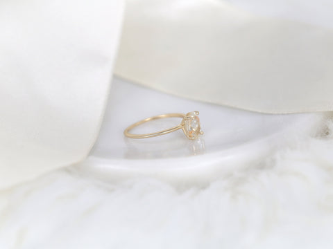 1.63ct Ready to Ship Layla 14kt Gold Cosmic Galaxy Sapphire Oval Solitaire Ring - Rosados Box