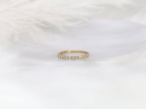 Lark 14kt Gold Diamond Shared Prong HALFWAY Eternity Ring