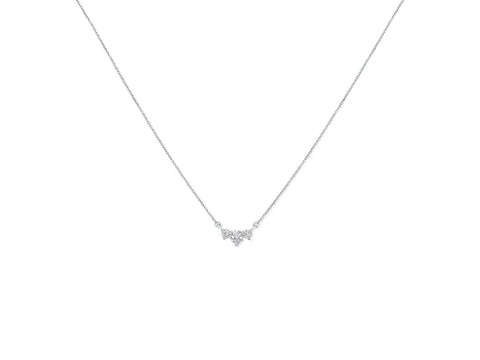 0.35ct Melodie 14kt Gold Trio Diamond Necklace - Rosados Box