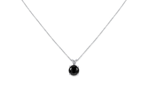 Ready to Ship Donna 6mm 14kt Rose Gold Black Onyx Dainty Solitaire Necklace,Minimalist Onyx Necklace,Gift For Her,Anniversary Gift,Birthday - Rosados Box