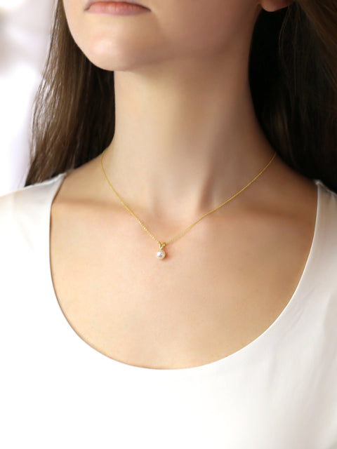 Tory 14kt Gold Akoya Pearl Necklace