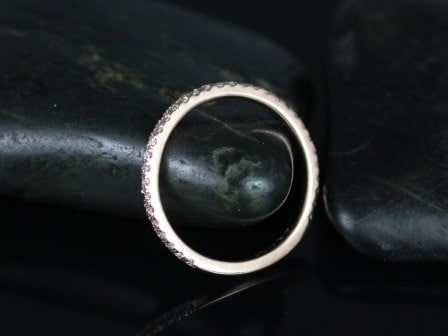14kt Gold Matching Band to Cara Diamond ALMOST Eternity Ring - Rosados Box