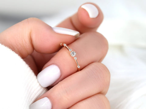 0.20ct Cosmo 14kt Gold Diamond Cluster Ring - Rosados Box