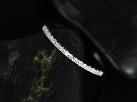 14kt Matching Band to Randi 7.5mm/8mm Barra Kitana Diamond HALFWAY Eternity Ring,Diamond Wedding Ring,Petite Stacking Ring,Diamond Pave Ring