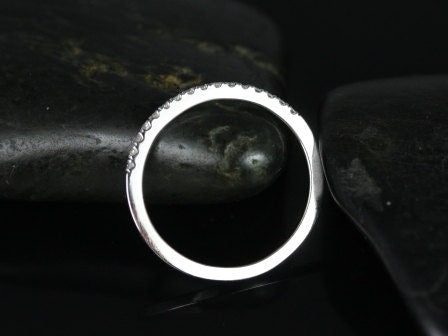 14kt Matching Band to Randi 7.5mm/8mm Barra Kitana Diamond HALFWAY Eternity Ring,Diamond Wedding Ring,Petite Stacking Ring,Diamond Pave Ring