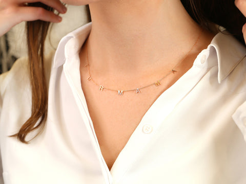 FURMAMA 14kt Solid Rose Gold Necklace,Fur Mom Gift,Gifts For Mom,Fur Momma Gift,Pet Parent Gift,Pet Parent Necklace,Dainty Gold Necklace - Rosados Box