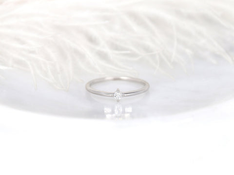 Uno 14kt White Gold Diamond Ring - Rosados Box