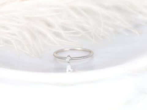 Uno 14kt White Gold Diamond Ring - Rosados Box