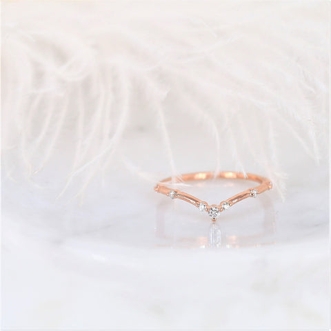2.80ct Raven 14x7mm & Callisto 14kt Gold Moissanite Marquise Solitaire Bridal Set - Rosados Box
