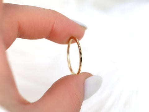 14kt Gold Matching Band to Layla Lola Lulu Ring - Rosados Box