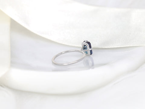 Ruth 8x6mm 14kt Gold Alexandrite Talon Prong Emerald Cut Solitaire Ring - Rosados Box