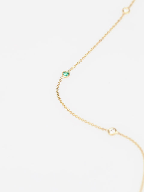 Claire 4.0 14kt Diamond Emerald Bracelet - Rosados Box