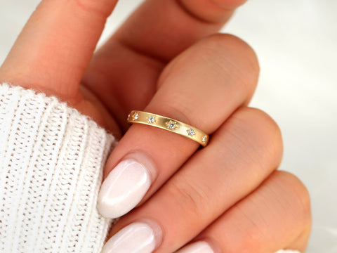 Nebula 14kt Gold Diamond Ring,Celestial Ring For Women,Pinky Ring,Solid Gold Ring,Gift For Her,North Star Ring,Dainty Star Ring,Polaris Ring