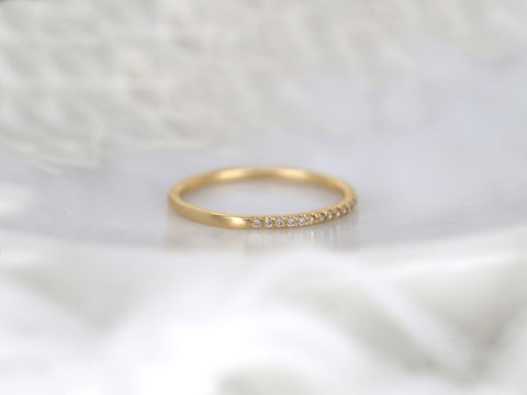 Priscilla 14kt Gold Ultra Thin Diamonds ALMOST Eternity Ring