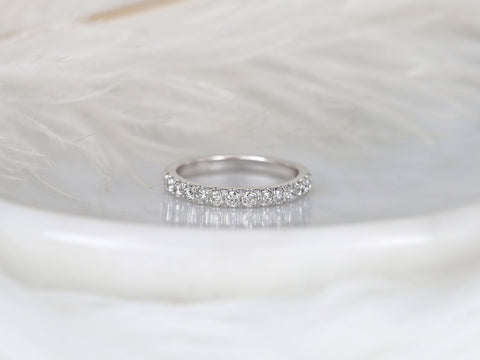 Emelia 3mm 14kt Diamond HALFWAY Eternity Ring,Diamond Ring,Wedding Ring,Diamond Band,Eternity Ring,Anniversary Ring,Gift For Her