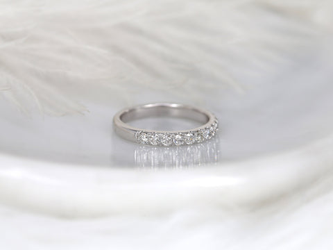 Emelia 3mm 14kt Diamond HALFWAY Eternity Ring,Diamond Ring,Wedding Ring,Diamond Band,Eternity Ring,Anniversary Ring,Gift For Her