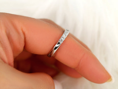 Emelia 3mm 14kt Diamond HALFWAY Eternity Ring,Diamond Ring,Wedding Ring,Diamond Band,Eternity Ring,Anniversary Ring,Gift For Her