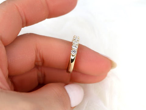 Emelia 3.5mm 14kt Diamond HALFWAY Eternity Ring,Diamond Ring,Wedding Ring,Diamond Band,Eternity Ring,Anniversary Ring,Gift For Her