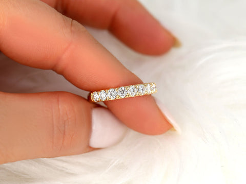 Emelia 3.5mm 14kt Diamond HALFWAY Eternity Ring,Diamond Ring,Wedding Ring,Diamond Band,Eternity Ring,Anniversary Ring,Gift For Her