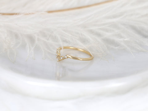 Reagan 14kt Gold Dainty Scattered Cluster Ring,Diamond Stacking Ring,Nesting Ring,Unique Wedding Ring,Gift For Her,Anniversary Ring