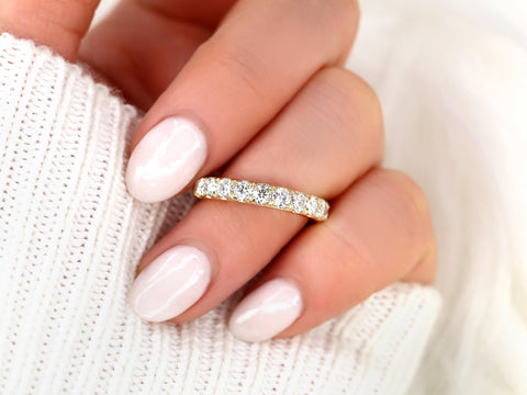 Emelia 3.5mm 14kt Diamond HALFWAY Eternity Ring,Diamond Ring,Wedding Ring,Diamond Band,Eternity Ring,Anniversary Ring,Gift For Her