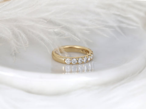 Emelia 3.5mm 14kt Diamond HALFWAY Eternity Ring,Diamond Ring,Wedding Ring,Diamond Band,Eternity Ring,Anniversary Ring,Gift For Her