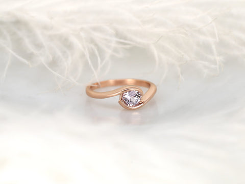 0.76ct Ready to Ship Petite Vadim 14kt Gold Blush Sapphire Ring,Bypass Ring,Unique Sapphire Ring,Anniversary Gift,September Birthstone Ring