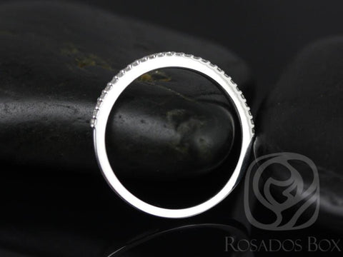 14kt Gold Matching Band to Marcelle/Blake Diamond HALFWAY Eternity Ring - Rosados Box