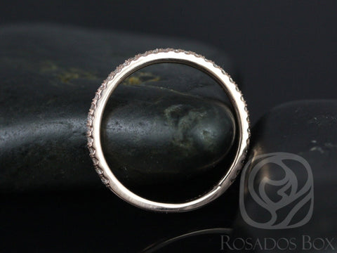 14kt Matching Band to Kimberly/Catalina Diamond ALMOST Eternity Ring - Rosados Box