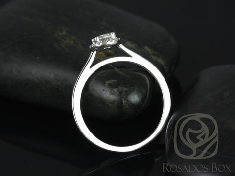 1/3ct Amerie 14kt Diamond Dainty Pave Halo Ring - Rosados Box