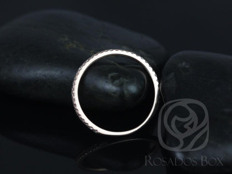 14kt Rose Gold Matching Band to Jessica Ring Diamonds ALMOST Eternity Ring - Rosados Box