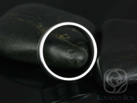 Jackson 7mm Cobalt Double Grooved High Finish Band - Rosados Box