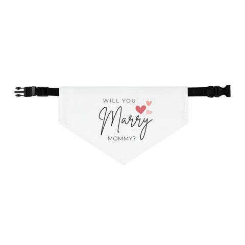 Will You Marry Mommy Pet Bandana Engagement Proposal Outfit