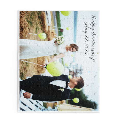 Personalized Wedding Puzzle - Rosados Box