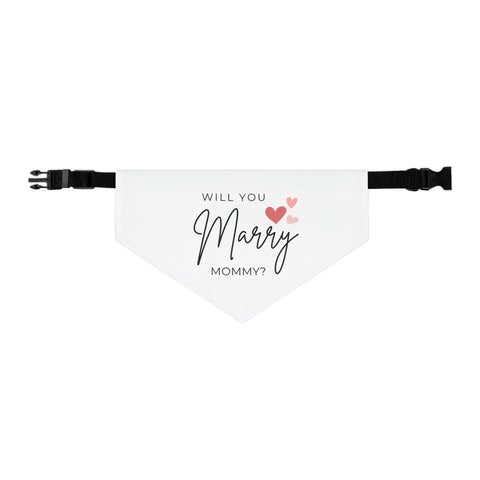 Will You Marry Mommy Pet Bandana Engagement Proposal Outfit
