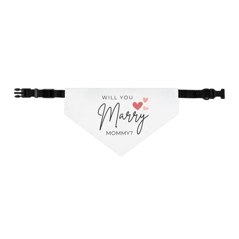 Will You Marry Mommy Pet Bandana Engagement Proposal Outfit
