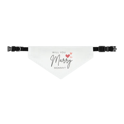 Will You Marry Mommy Pet Bandana Engagement Proposal Outfit