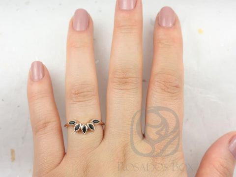 Petunia 14kt Marquise Black Onyx Nesting Ring