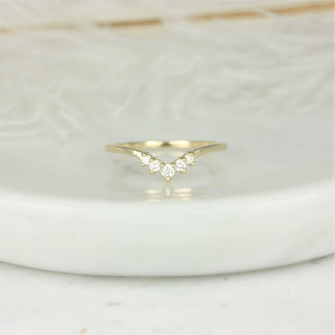 Addie 14kt Gold Diamonds Unique Nesting Ring
