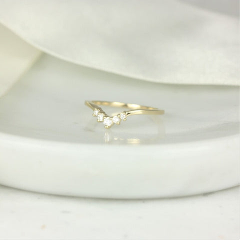 Addie 14kt Gold Diamonds Unique Nesting Ring