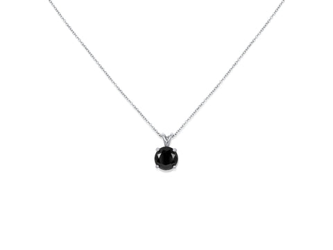 Ready to Ship Donna 6mm 14kt Rose Gold Black Onyx Dainty Solitaire Necklace,Minimalist Onyx Necklace,Gift For Her,Anniversary Gift,Birthday